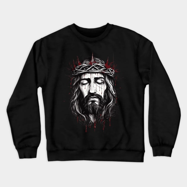 Jesus Christ have mercy on me a sinner Crewneck Sweatshirt by animegirlnft